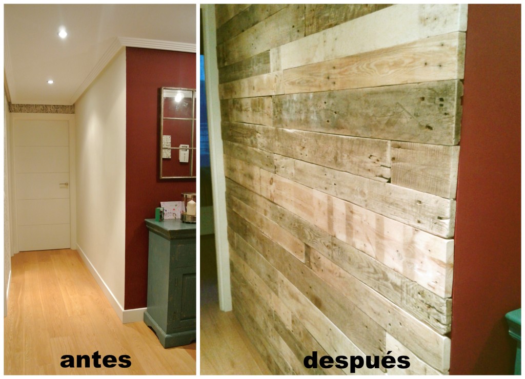 antes después pared