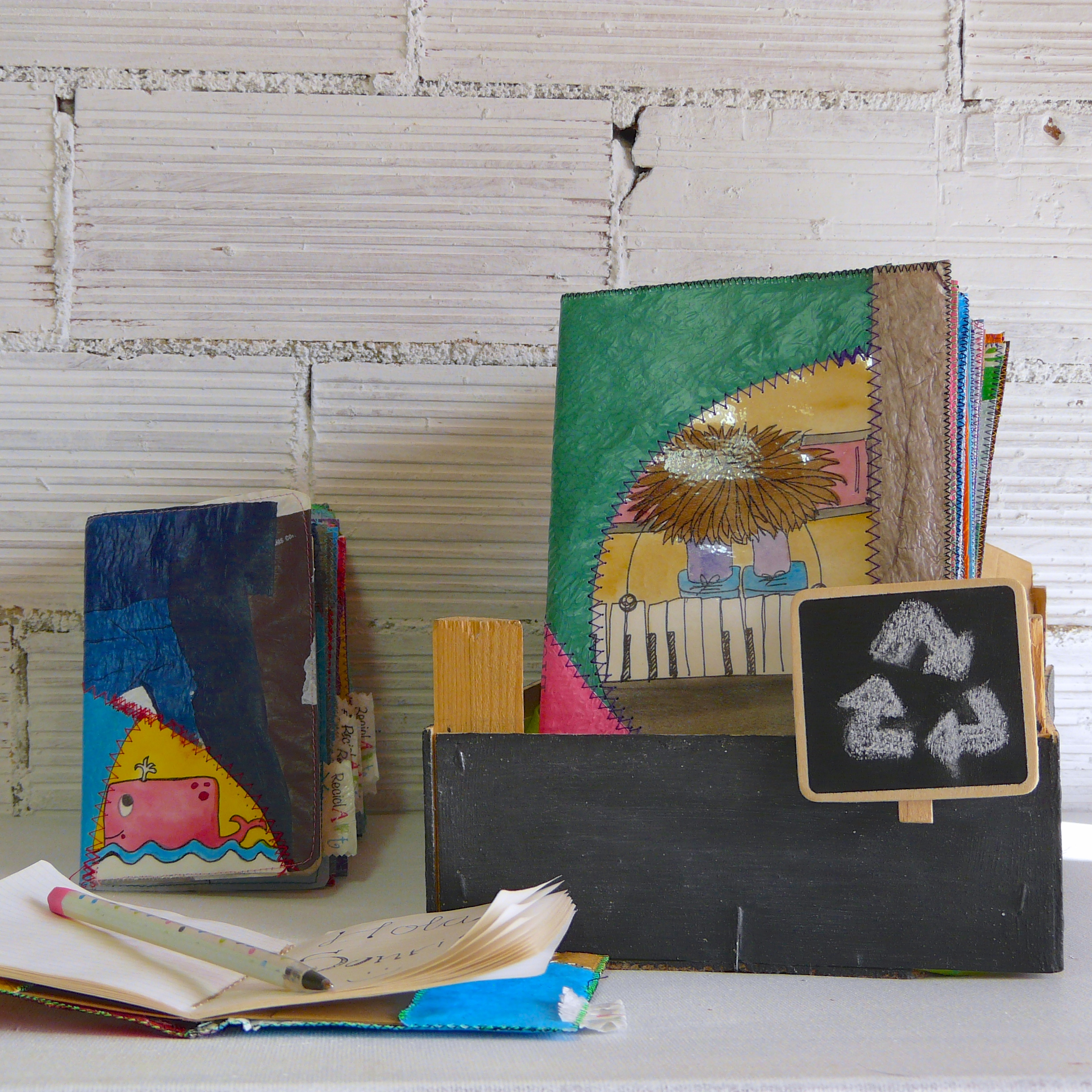 Libretas de plástico reciclado